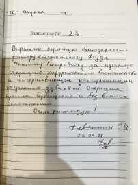 Отзыв о Точилине П.В.